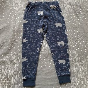 Polar bear print cotton tights 4T